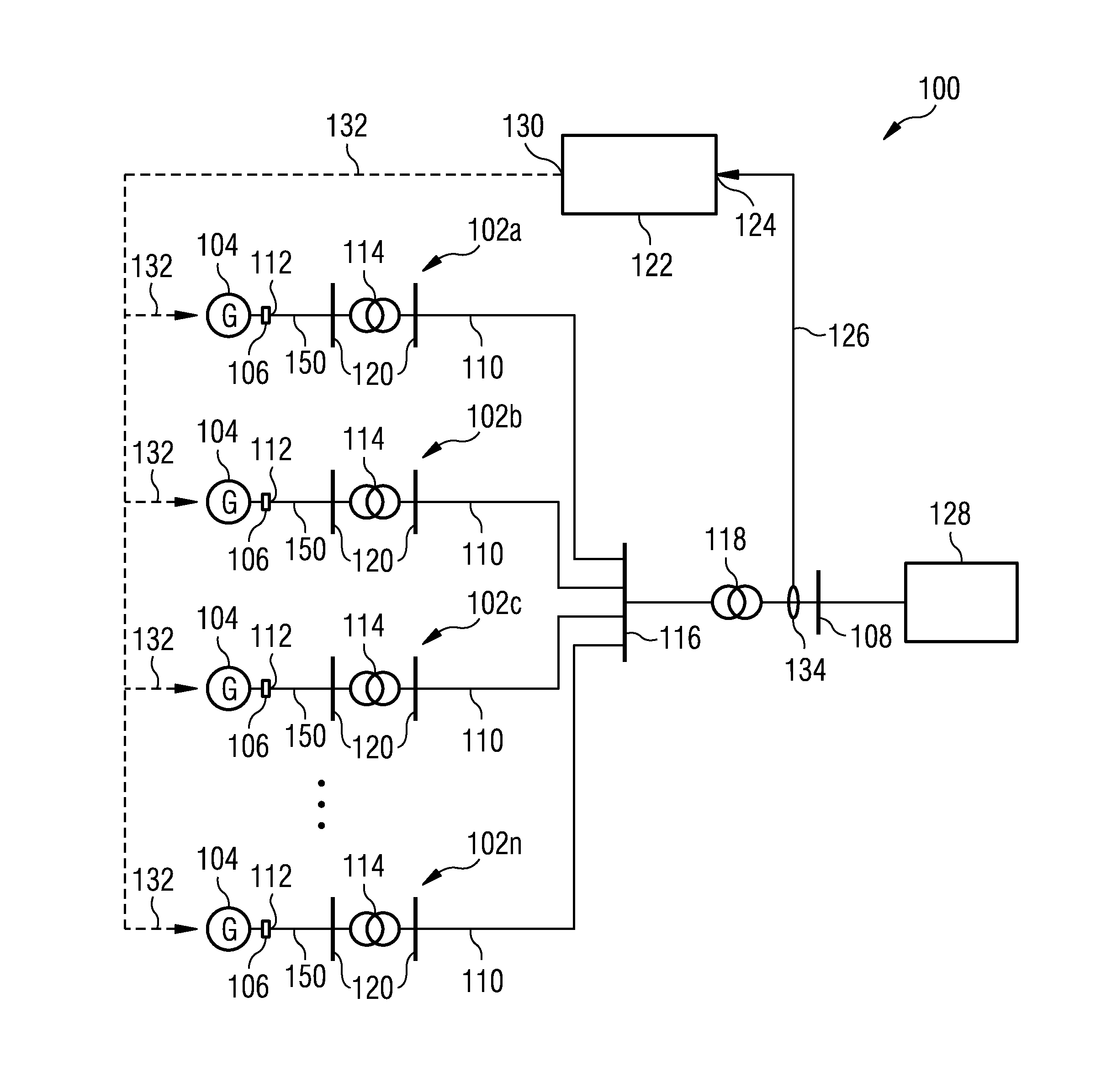 Power oscillation damping by a converter-based power generation device