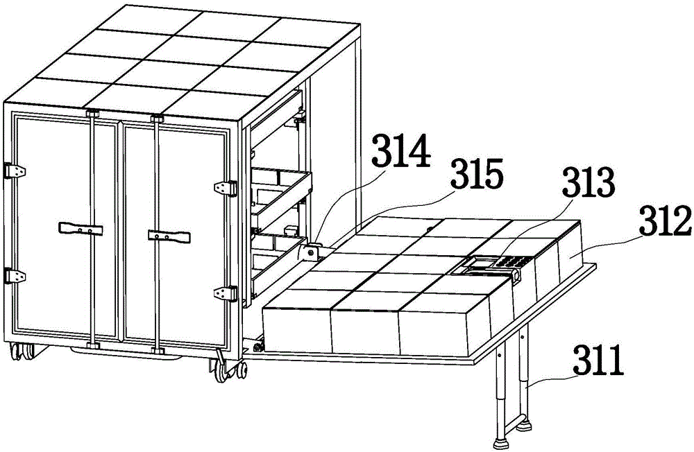 Novel detachable express carrying vehicle