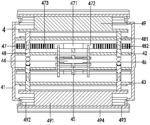 Combined harvester threshing and separating device for rice and wheat