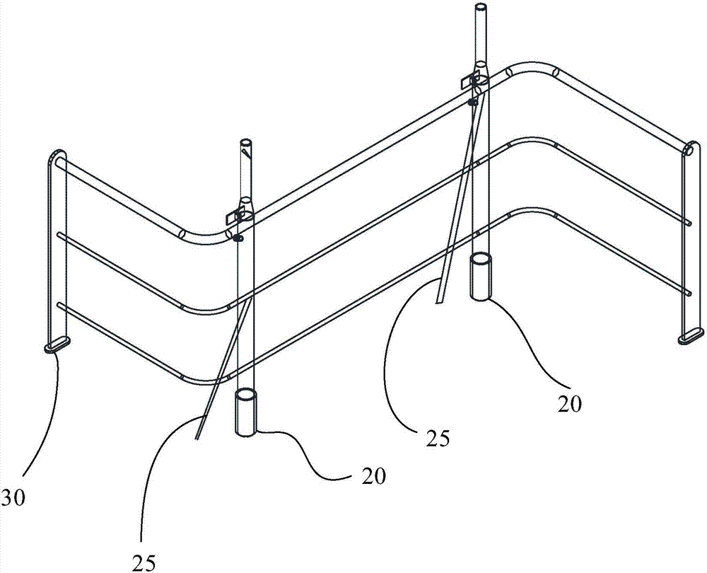 Ships with integrated ship railings and antenna bases