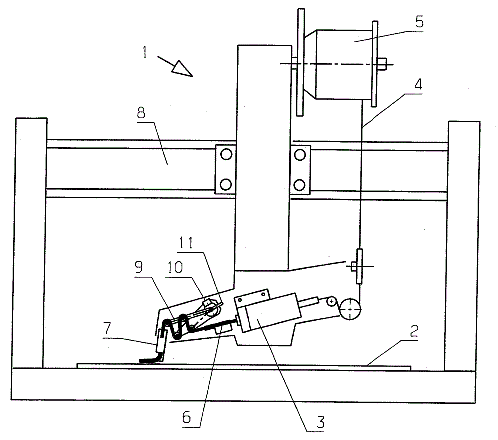 Device for the production of spiral screens