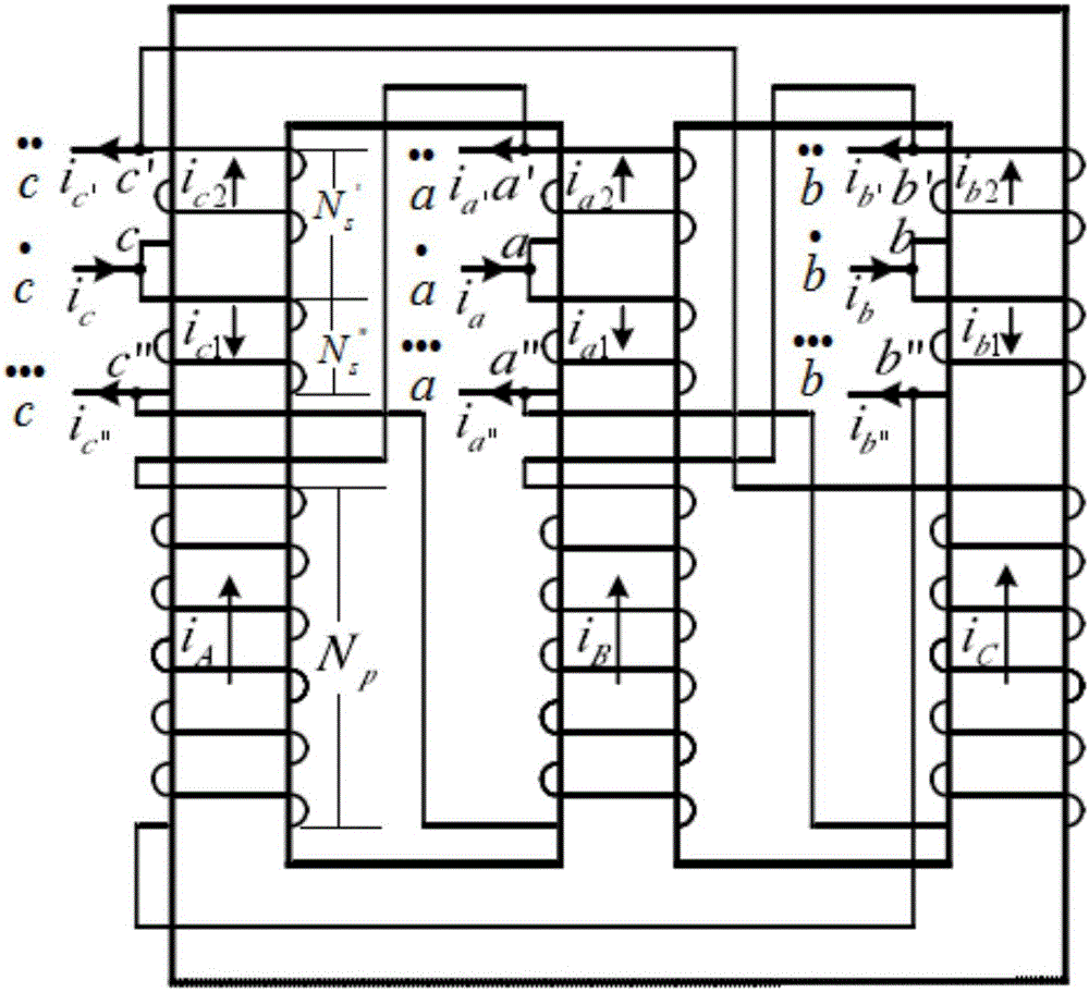 Four-quadrant current source converter based on autotransformer