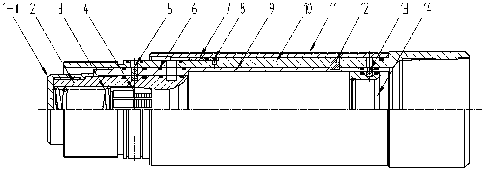Two-stage sealing bumping-pressure salvageable well completion device for horizontal well