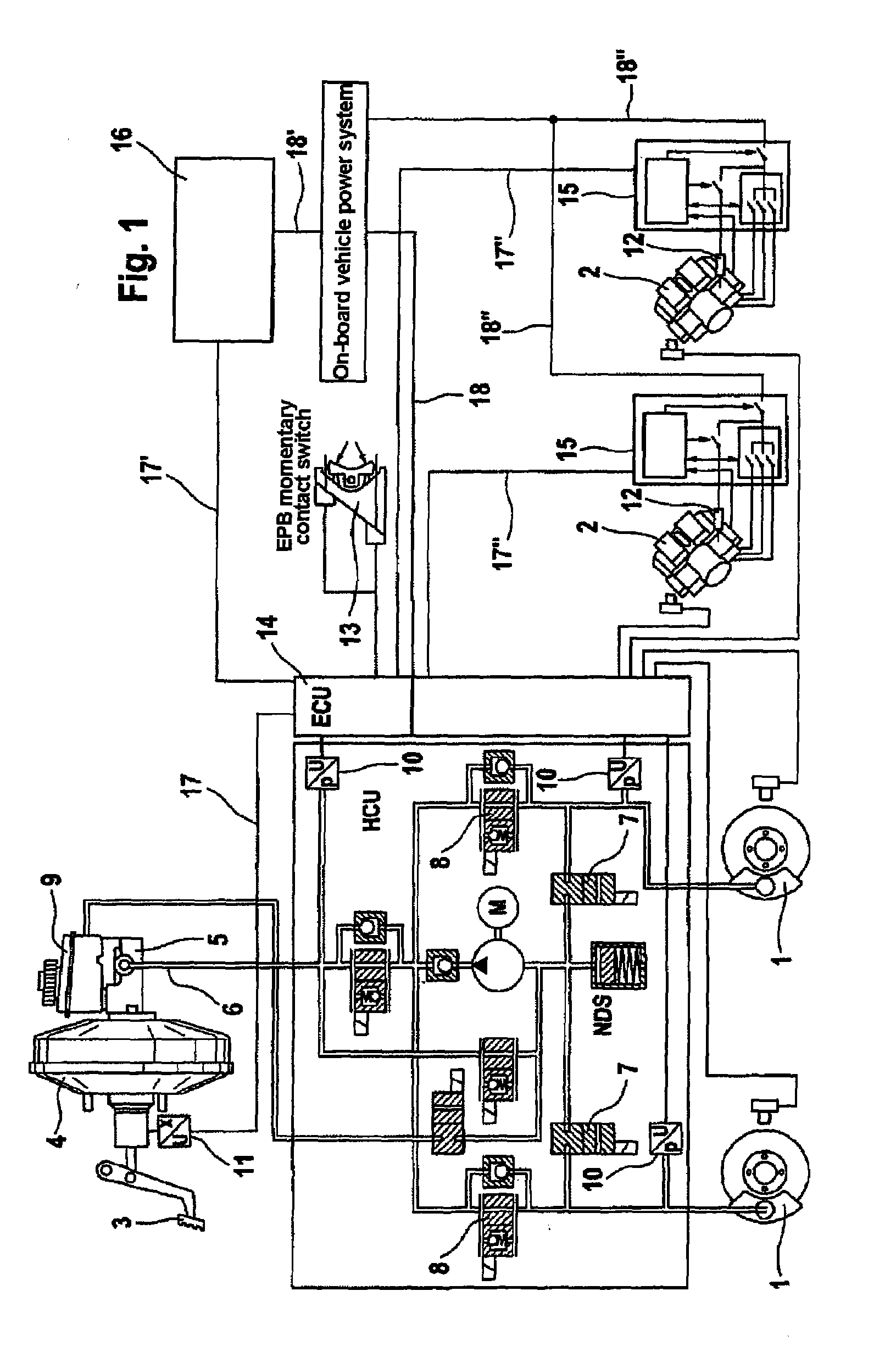 Device For Determining A Driving State and Method For The Driving-State-Dependent Operation Of A Combined Vehicle Brake System