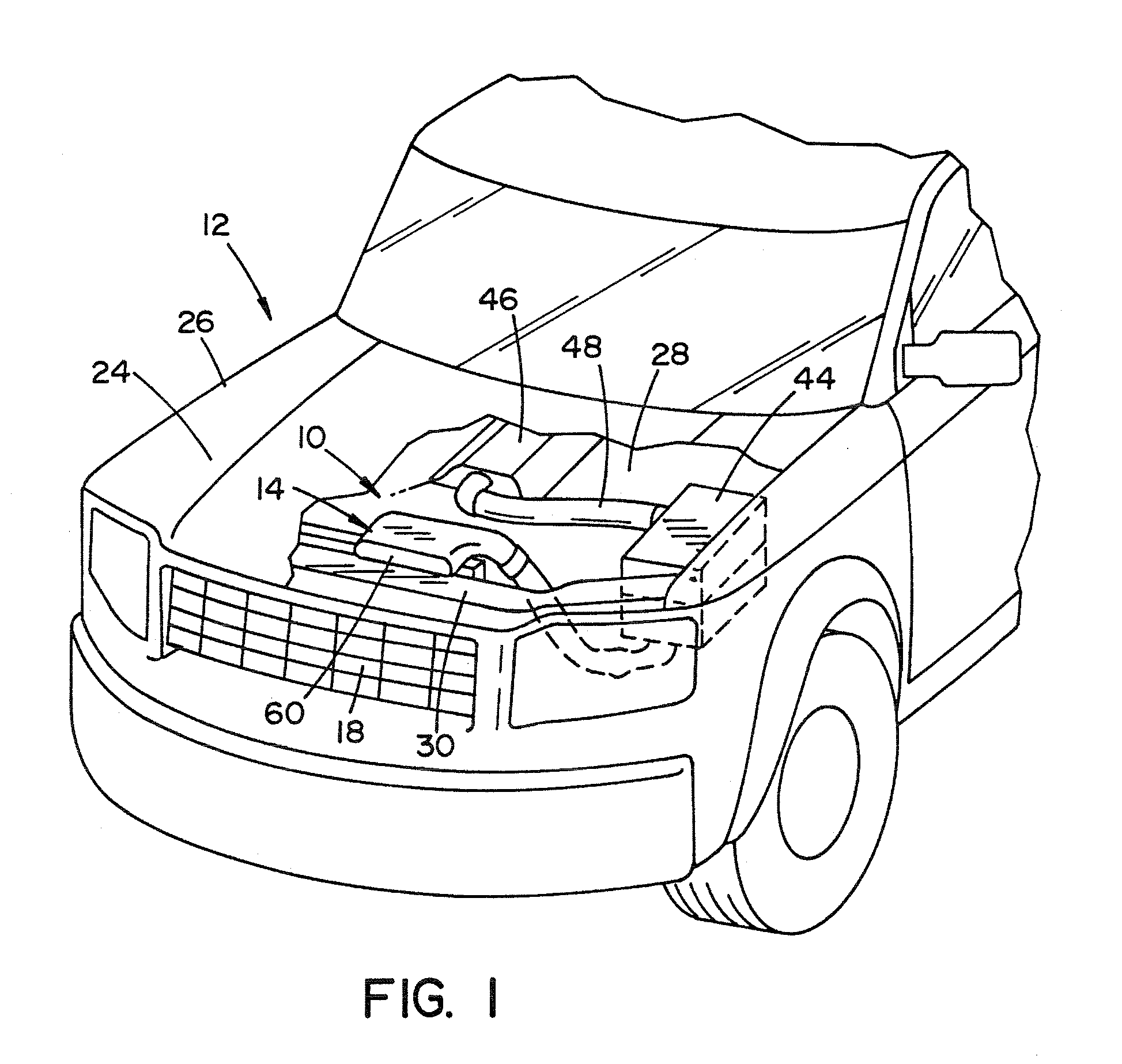 Intake system for a vehicle