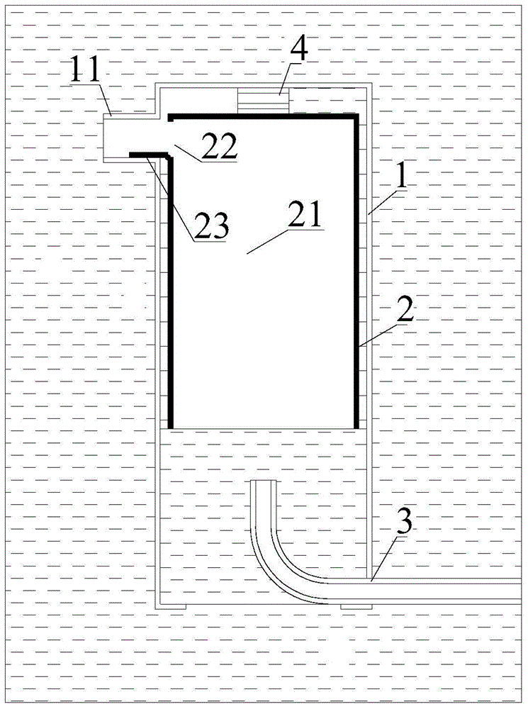 The mbr pulse aeration device without extra power and the aeration system equipped with the device