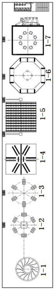 Underground runner on-site processing factory arrangement structure