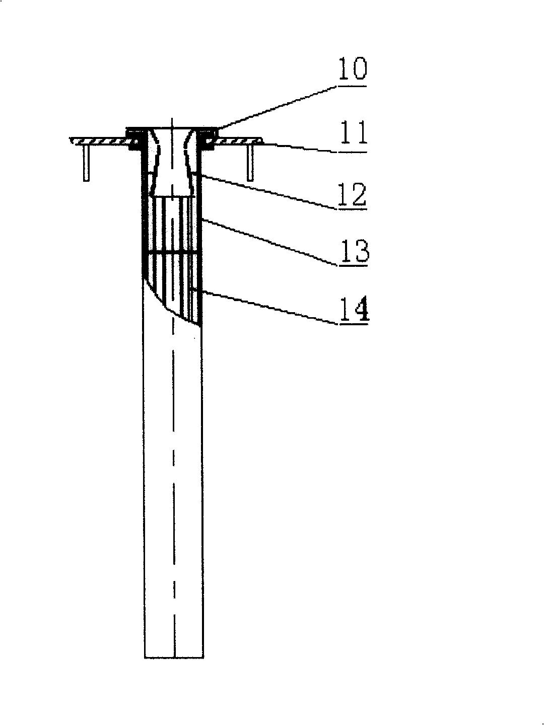 Blast furnace gas dust removing device and technique by dry method
