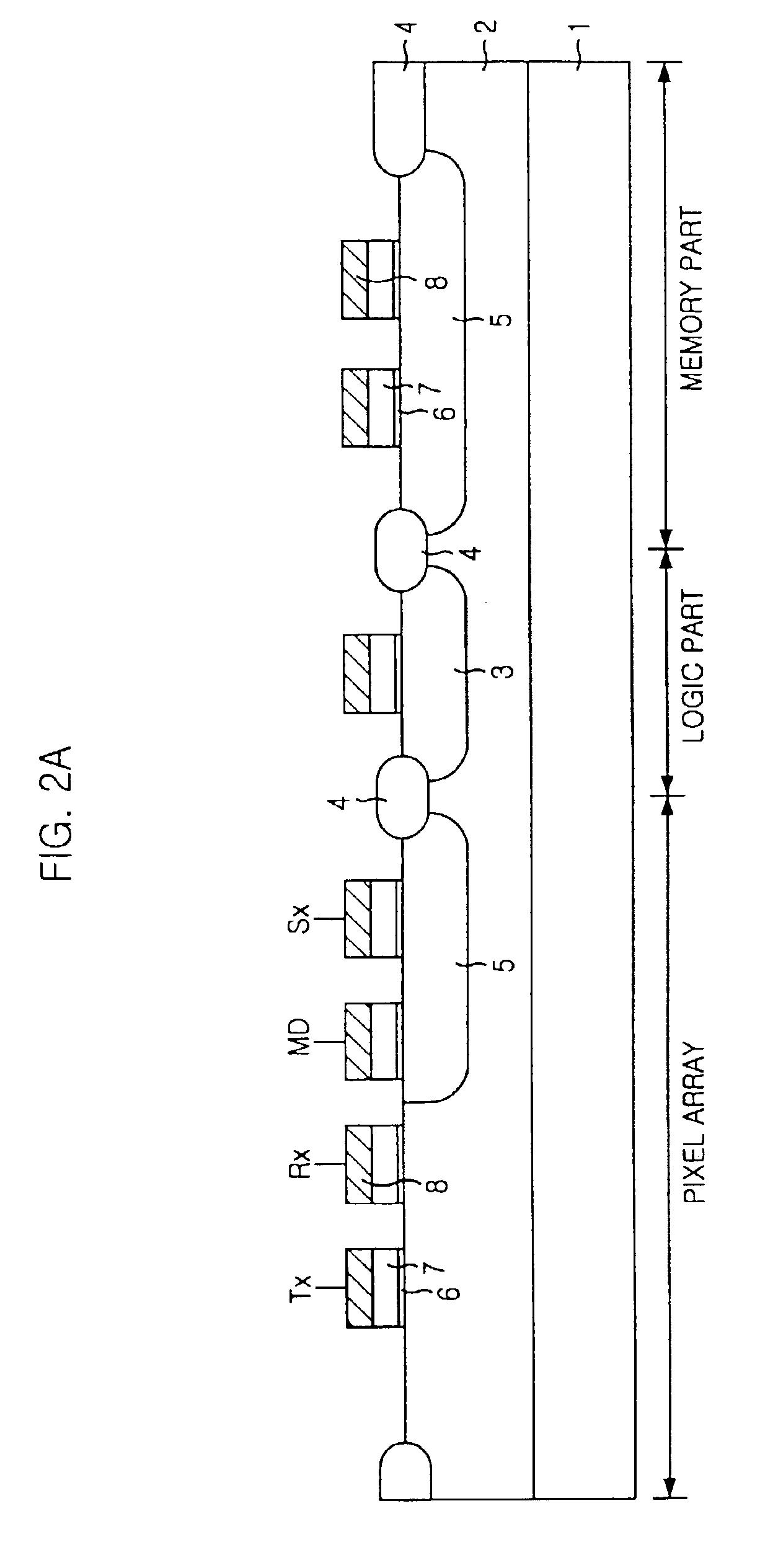 CMOS image sensor integrated together with memory device