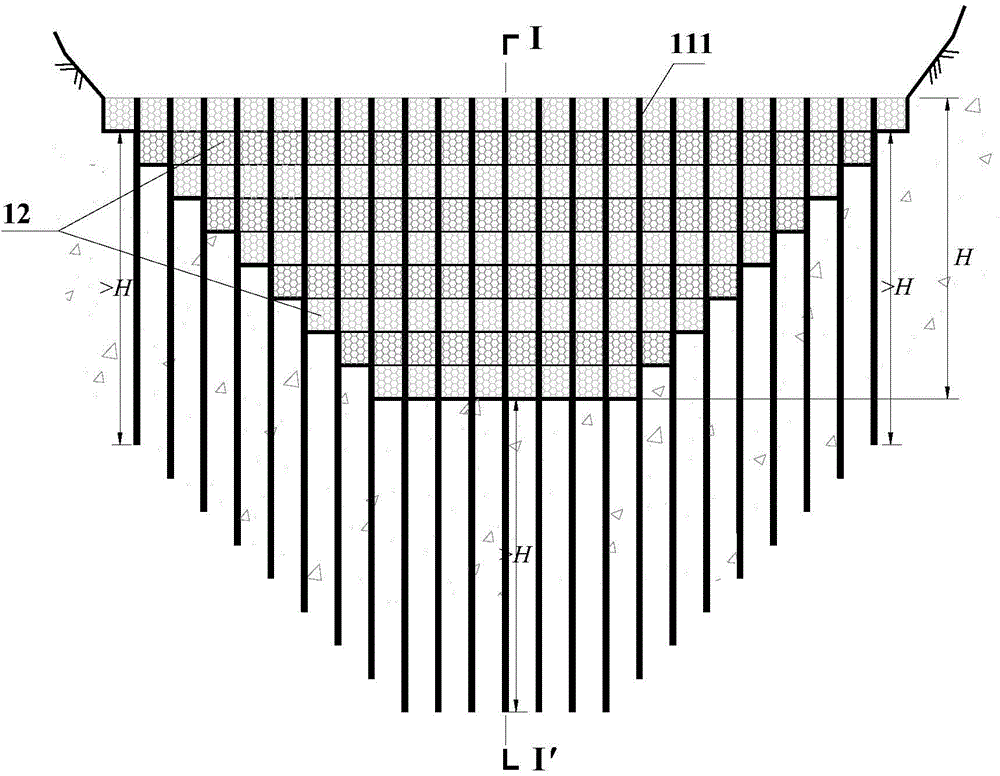 Debris flow gabion prevention structure and design method thereof