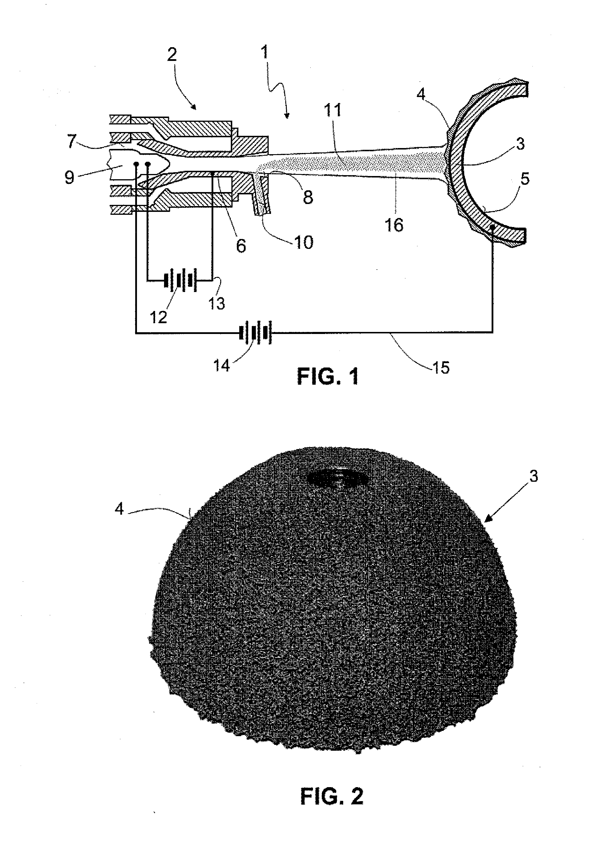 Process for depositing a coating on metal or non-metal items, and item obtained therefrom