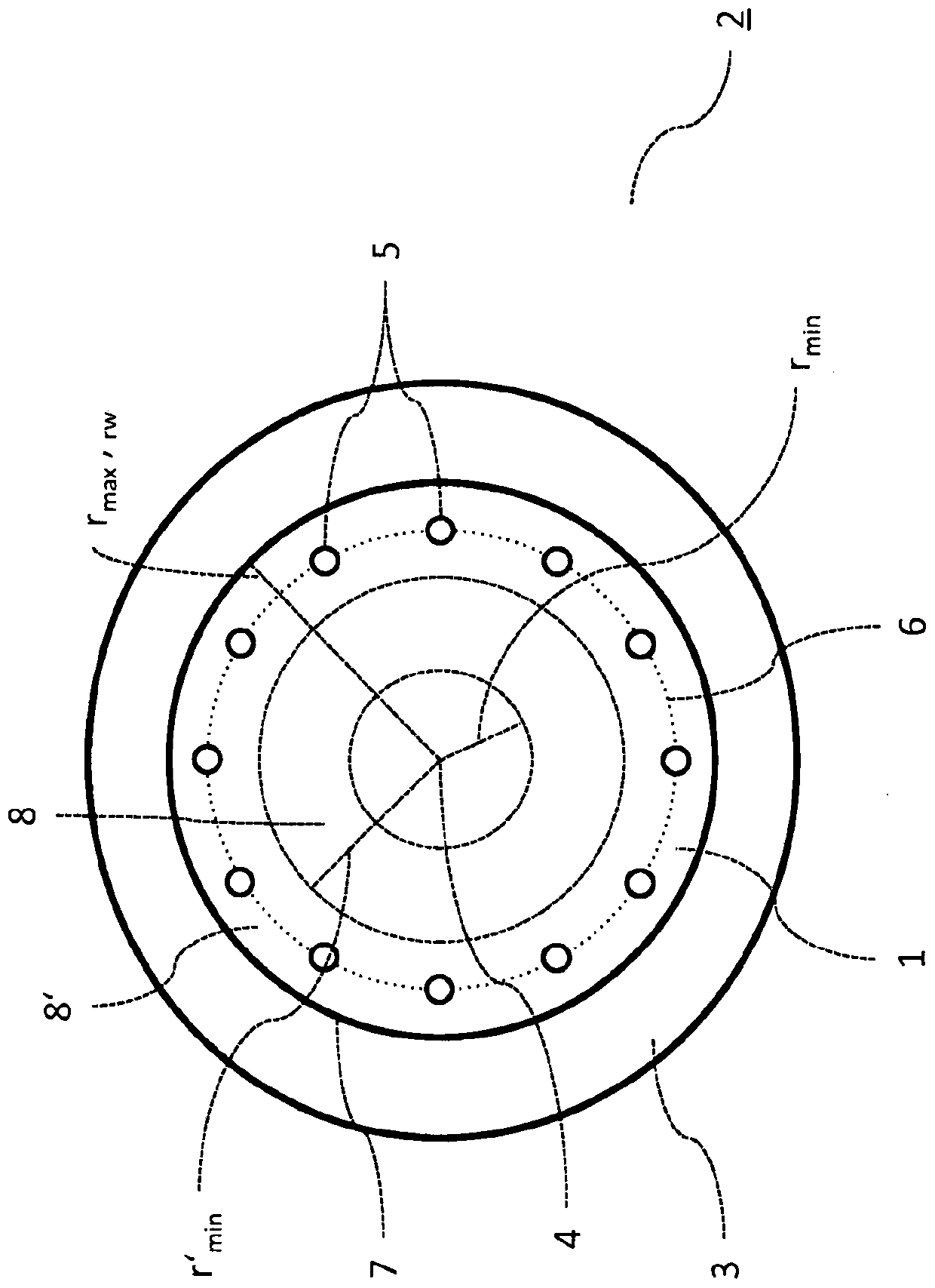 Drum, method for removing a tire and method for shrink fitting a tire onto the shaft of a roller