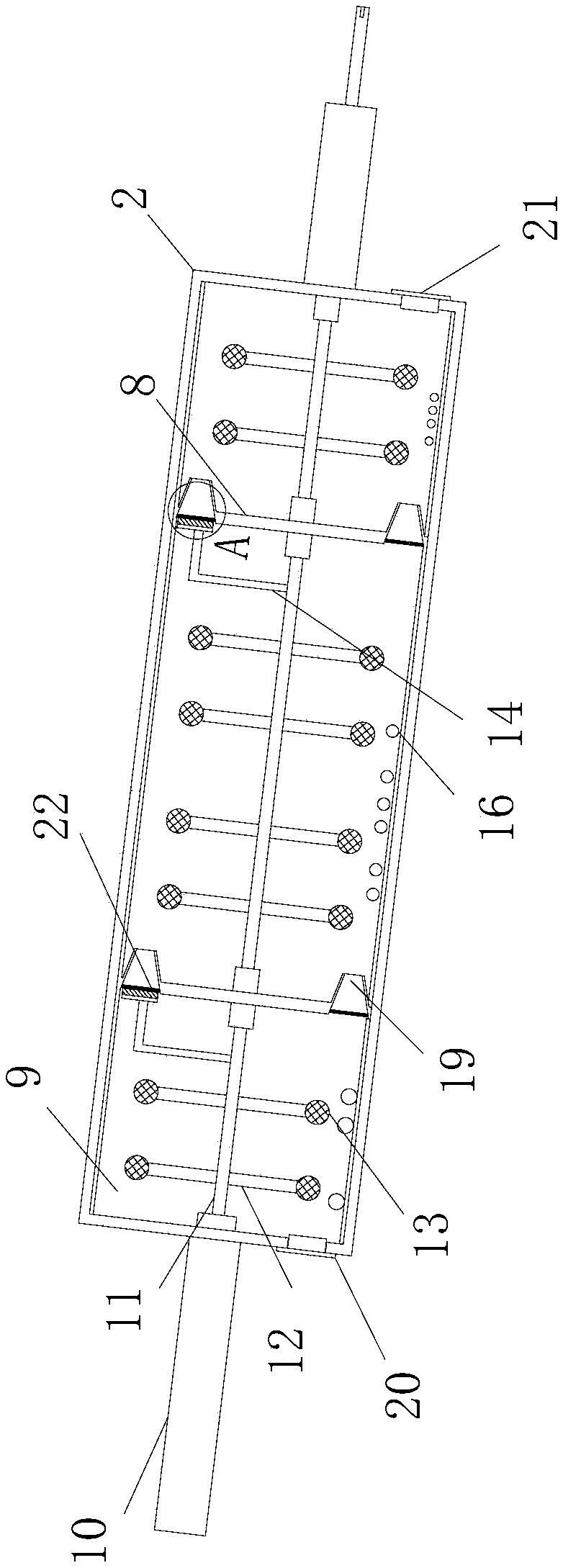 Ball grinding and mixing device