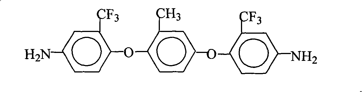 Preparation method of 2,5-bi(2-trifluoromethyl-4-aminophenoxyl)toluene