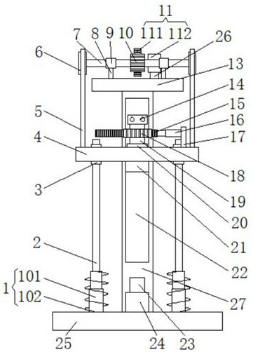 A liftable steering monitoring device for oil exploitation