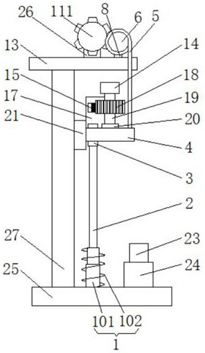 A liftable steering monitoring device for oil exploitation