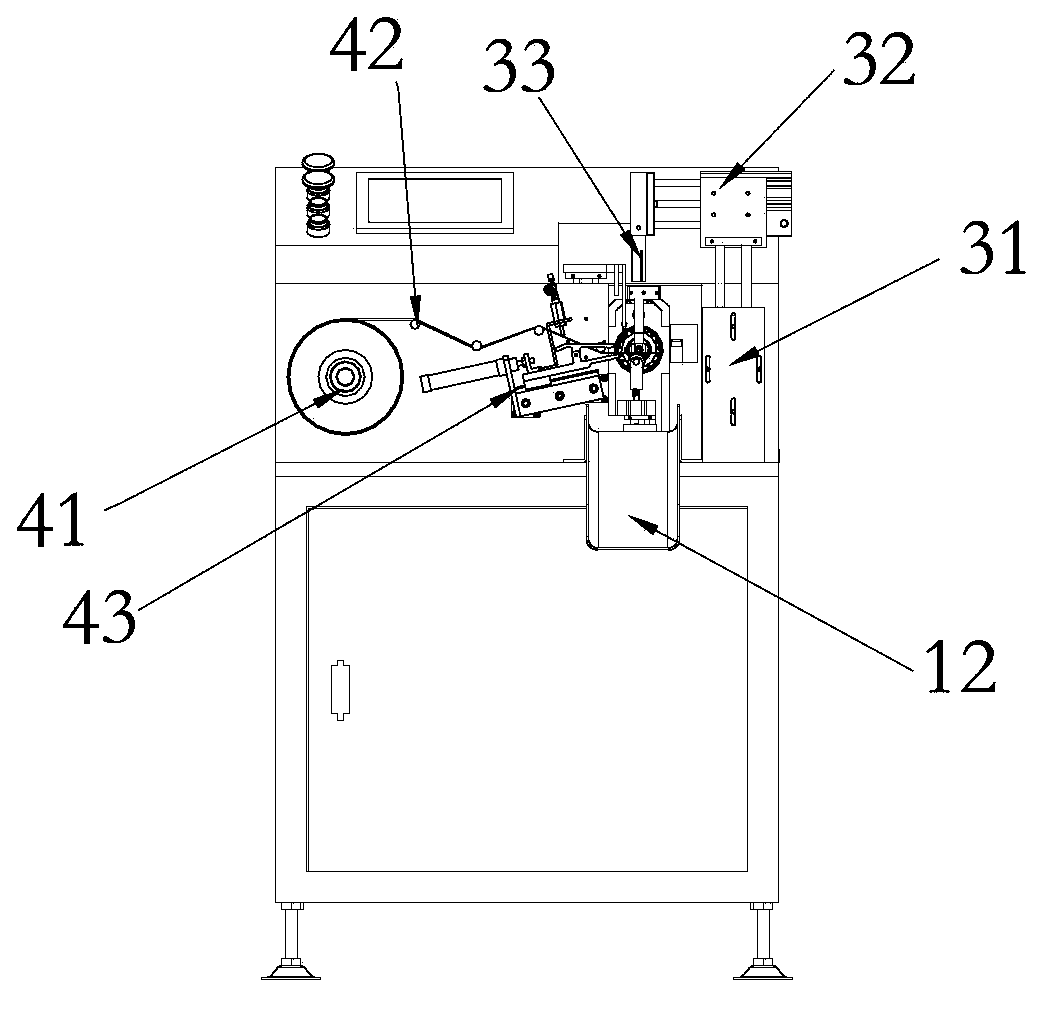 Thread seal tape winding equipment