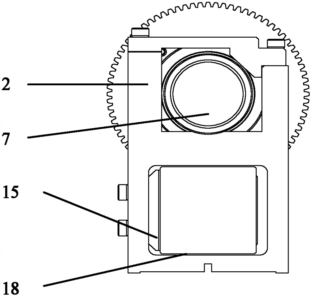Gear-driven automatic precision focusing mechanism of beam expander
