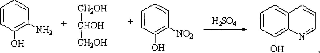 Production technique of 8-hydroxyquinoline