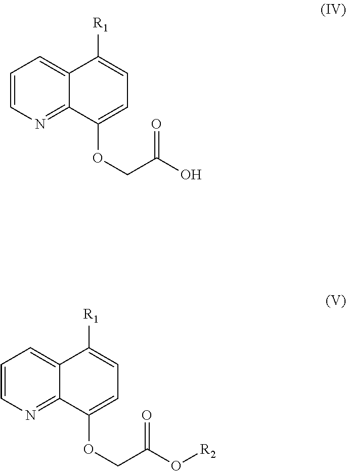 Process for the preparation of a quinoline carboxylic acid