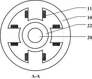 A vertical axis inner rotor magnetic levitation wind power generator