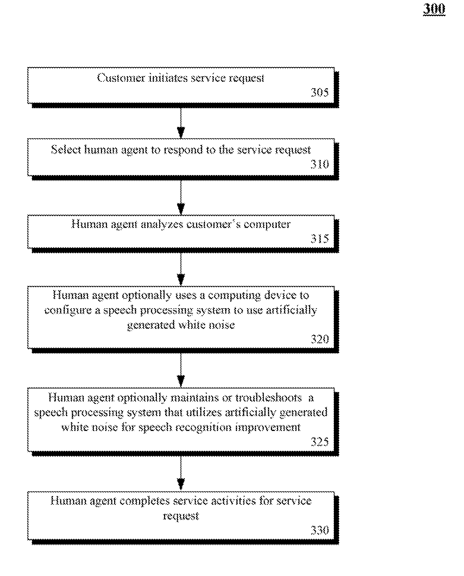 System and method for improving an interactive experience with a speech-enabled system through the use of artificially generated white noise