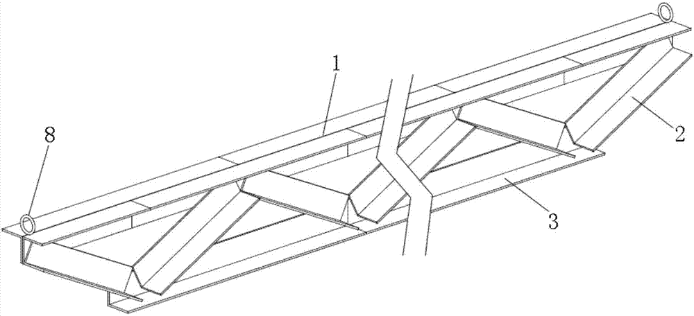 Assembly type supporting piece and cultivation net cage with same