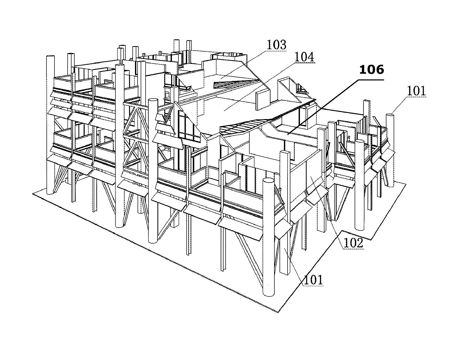 House constructed from finished product components and constructing method thereof