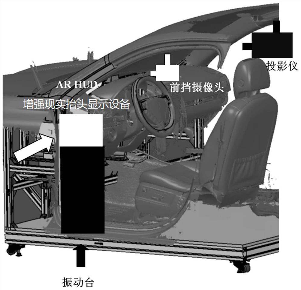 AR-HUD-based test method for vehicle-mounted target tracking effect