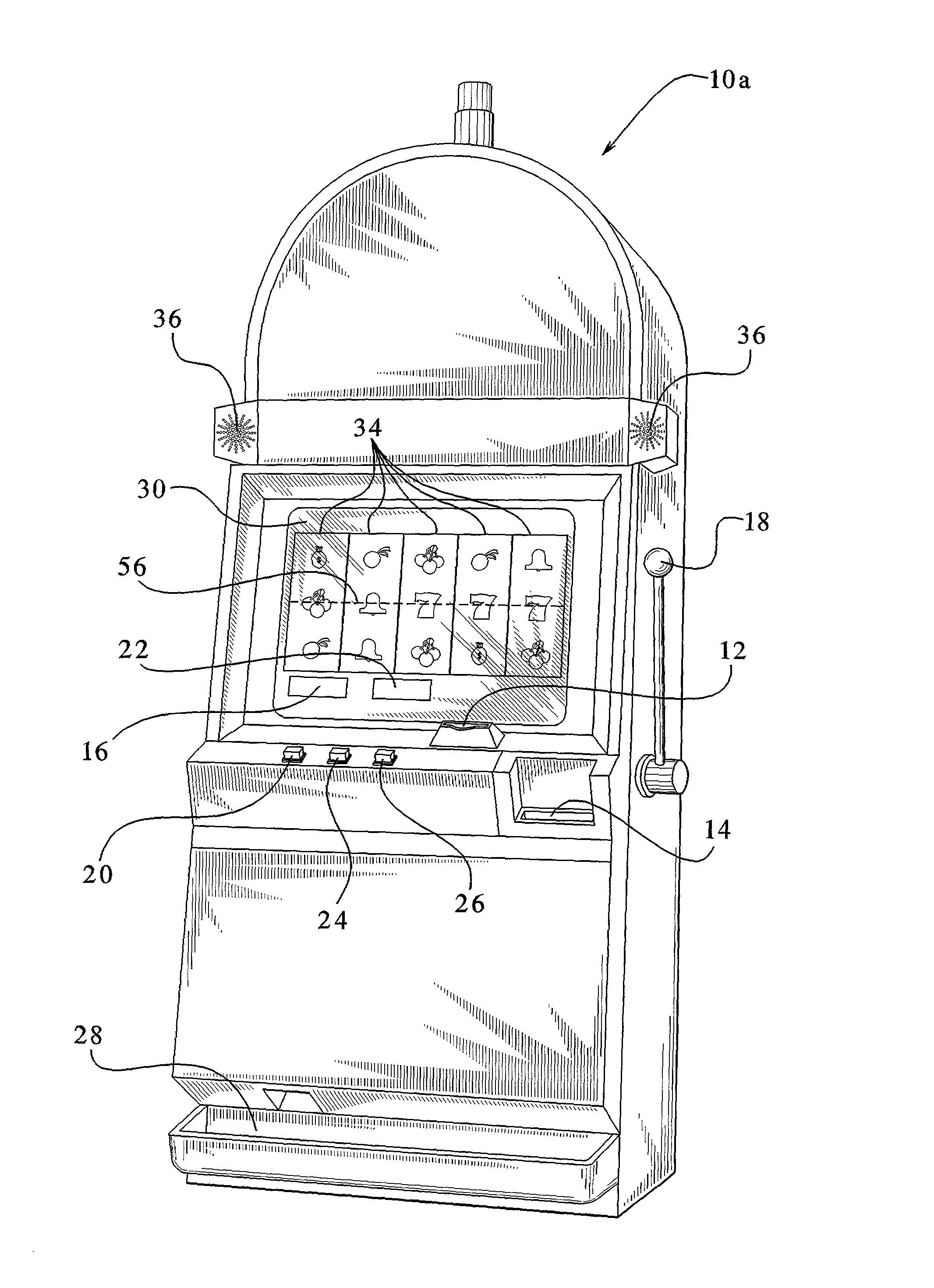 Gaming device having different sets of primary and secondary reel symbols