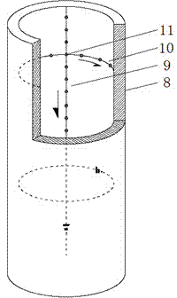 Quick well wall and wall back nondestructive detecting system based on transient electromagnetic method and detection method of the detection system
