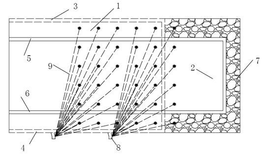 Method for pumping gas of protected layer by layer penetration and hole drilling on high-position drilling fields of protecting layer machinery tunnel