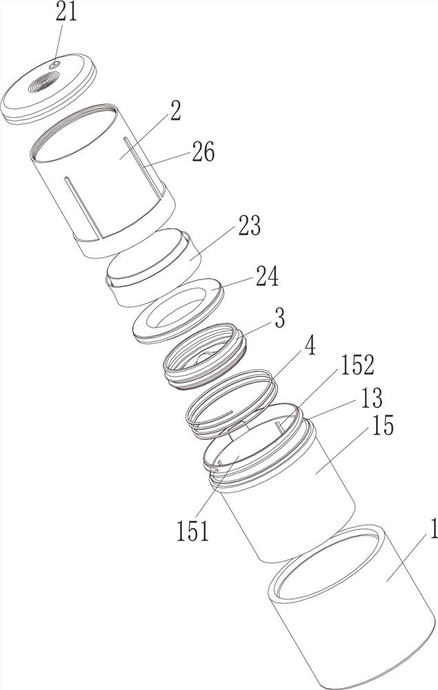 Pressing quantitative essence lotion bottle