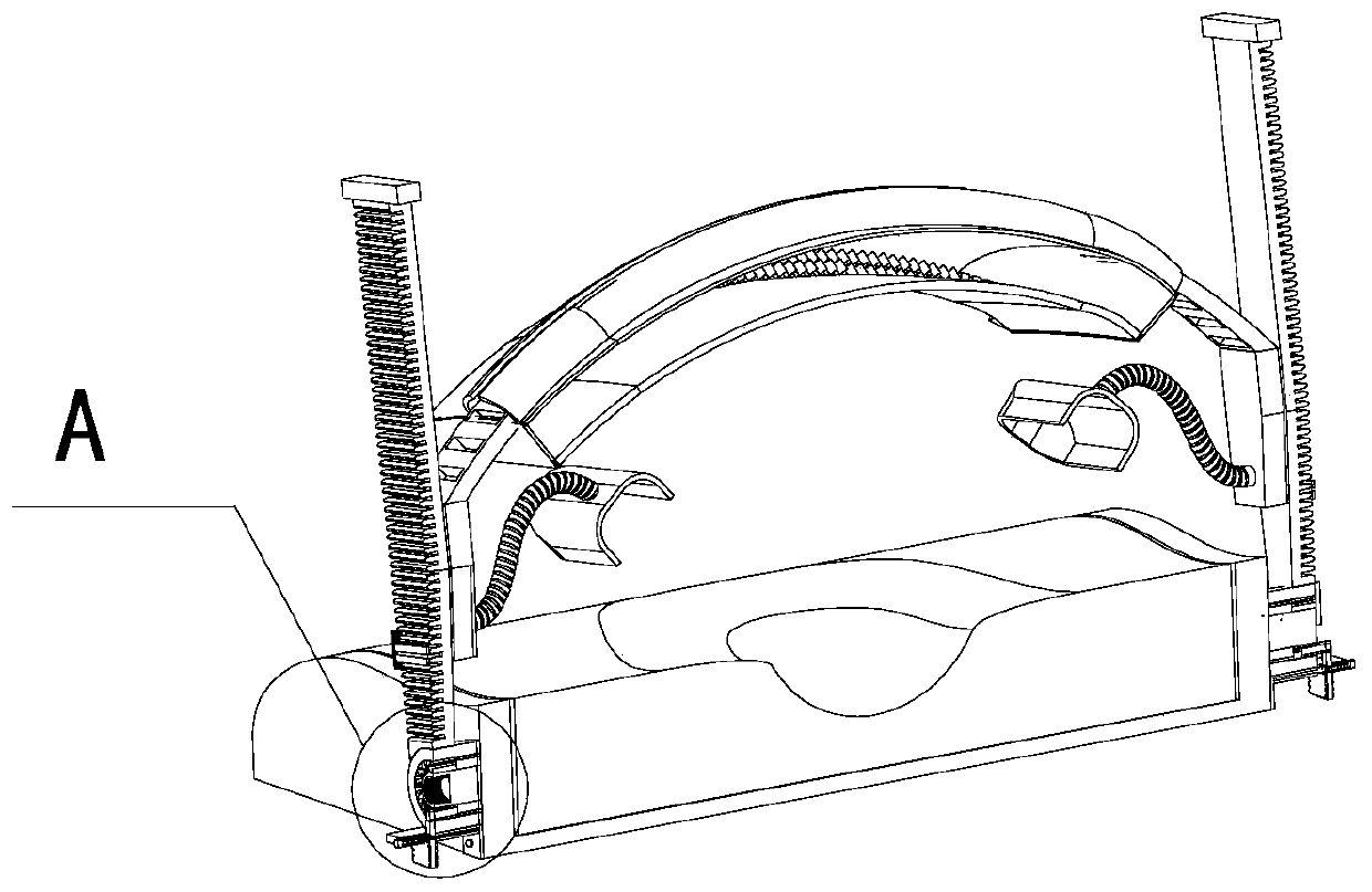 Ice-compress headrest with quick cooling and positioning functions