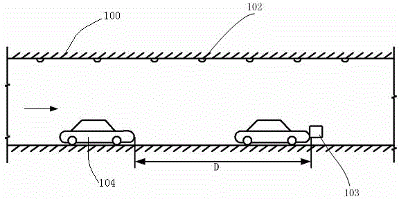 Tunnel middle section illumination standard measuring and calculating method and system based on safe visual cognition