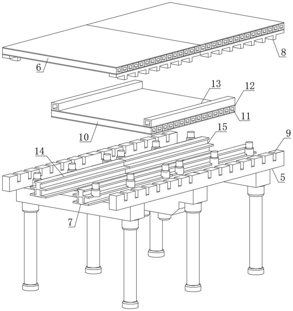 Steel structure trestle with extension frame and implementation method of steel structure trestle