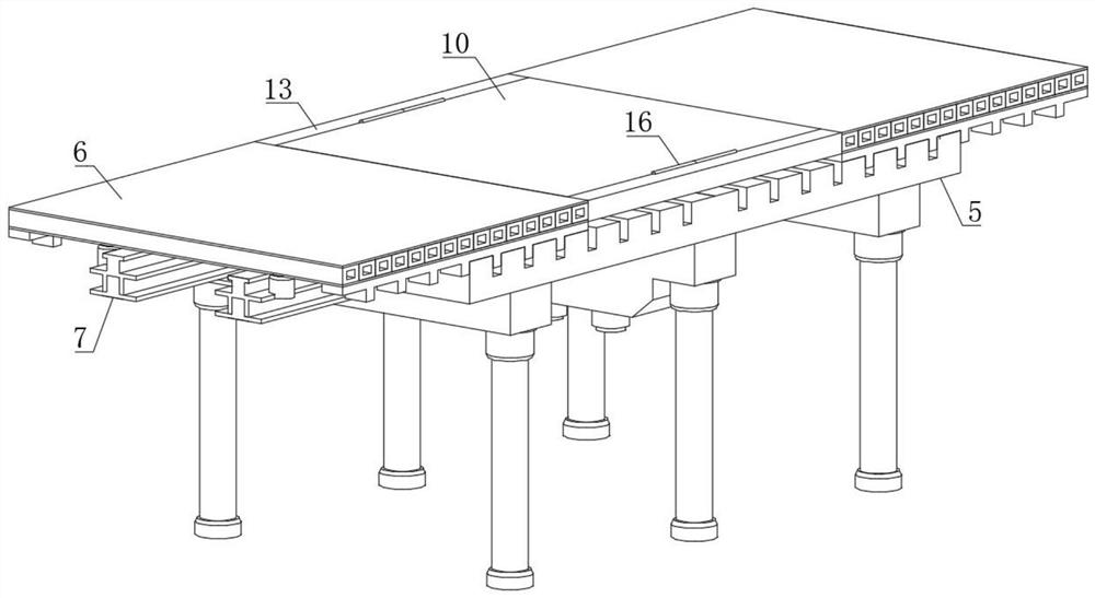 Steel structure trestle with extension frame and implementation method of steel structure trestle