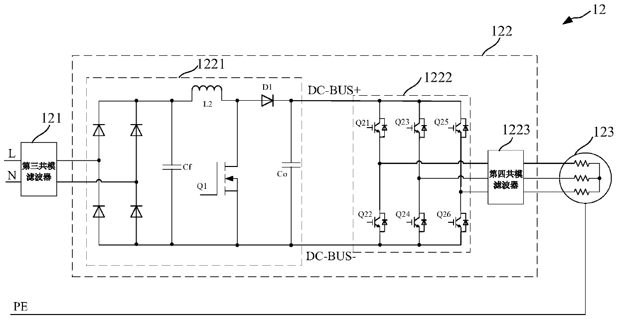 Common-mode interference restraining circuit of air conditioner