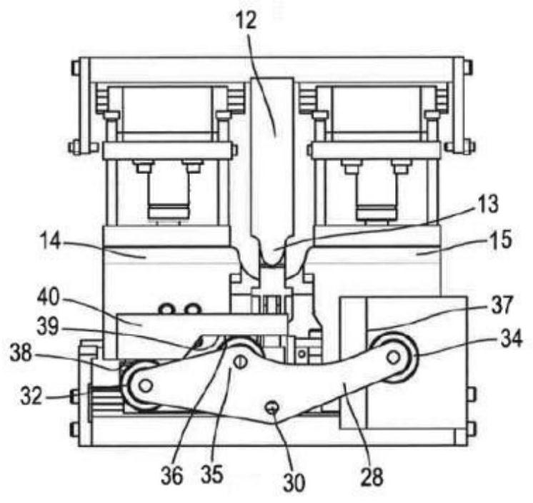 A folding device for forming corrugations in sheet metal