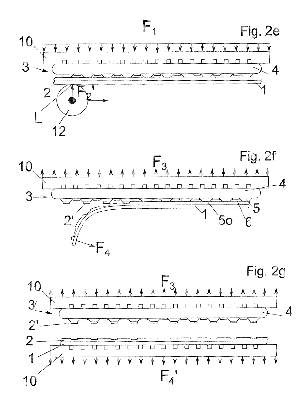 Method and device for coating a product substrate