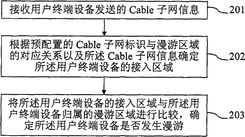 Method and device for identifying roaming of digital TV user