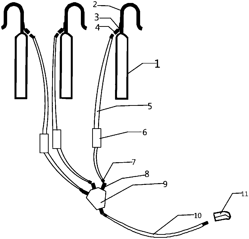 High voltage earthing wire with telescopic short-circuit wires
