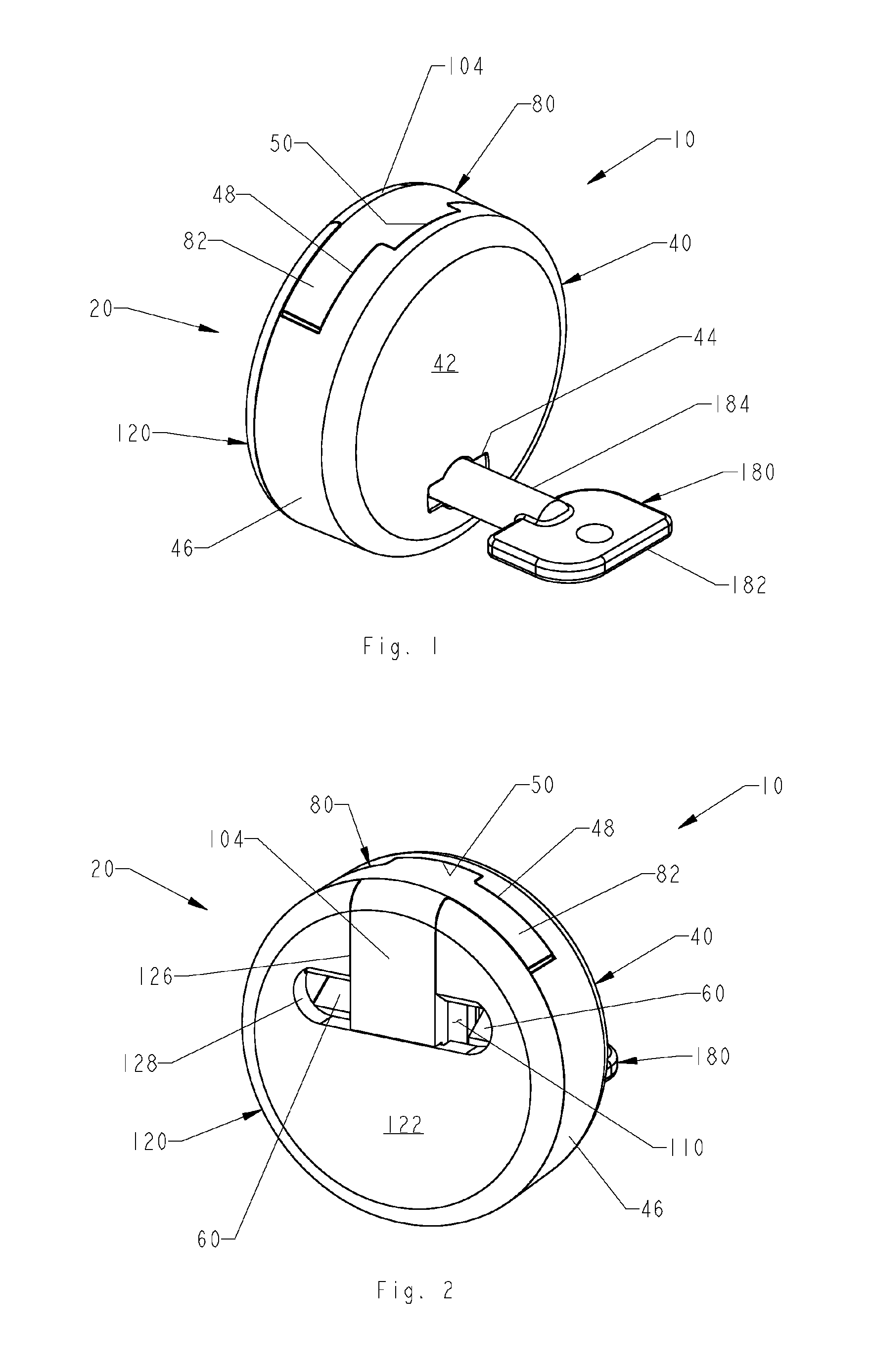Circular lock assembly