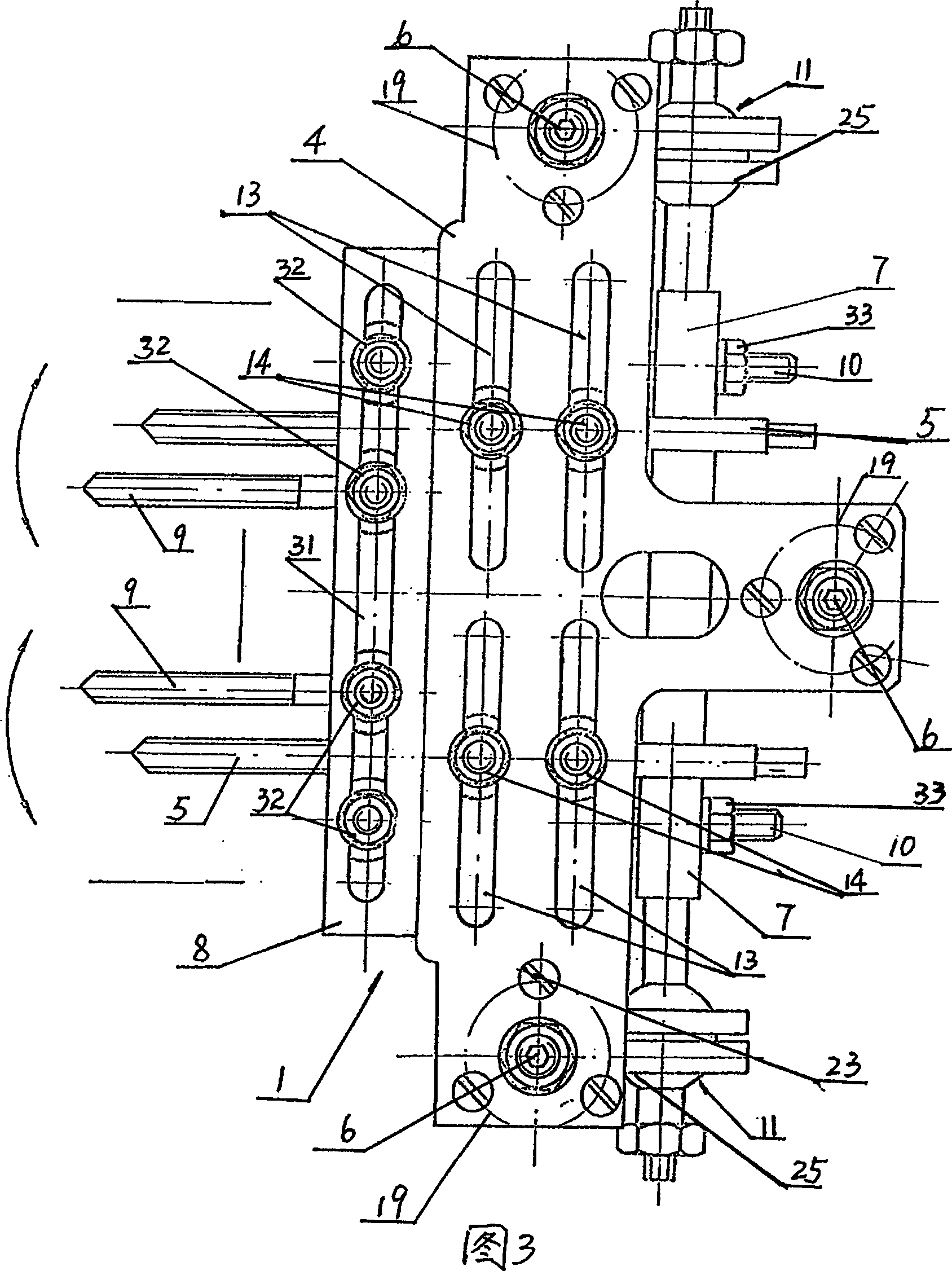 Externally fixing reductor for disclocated vertebral column