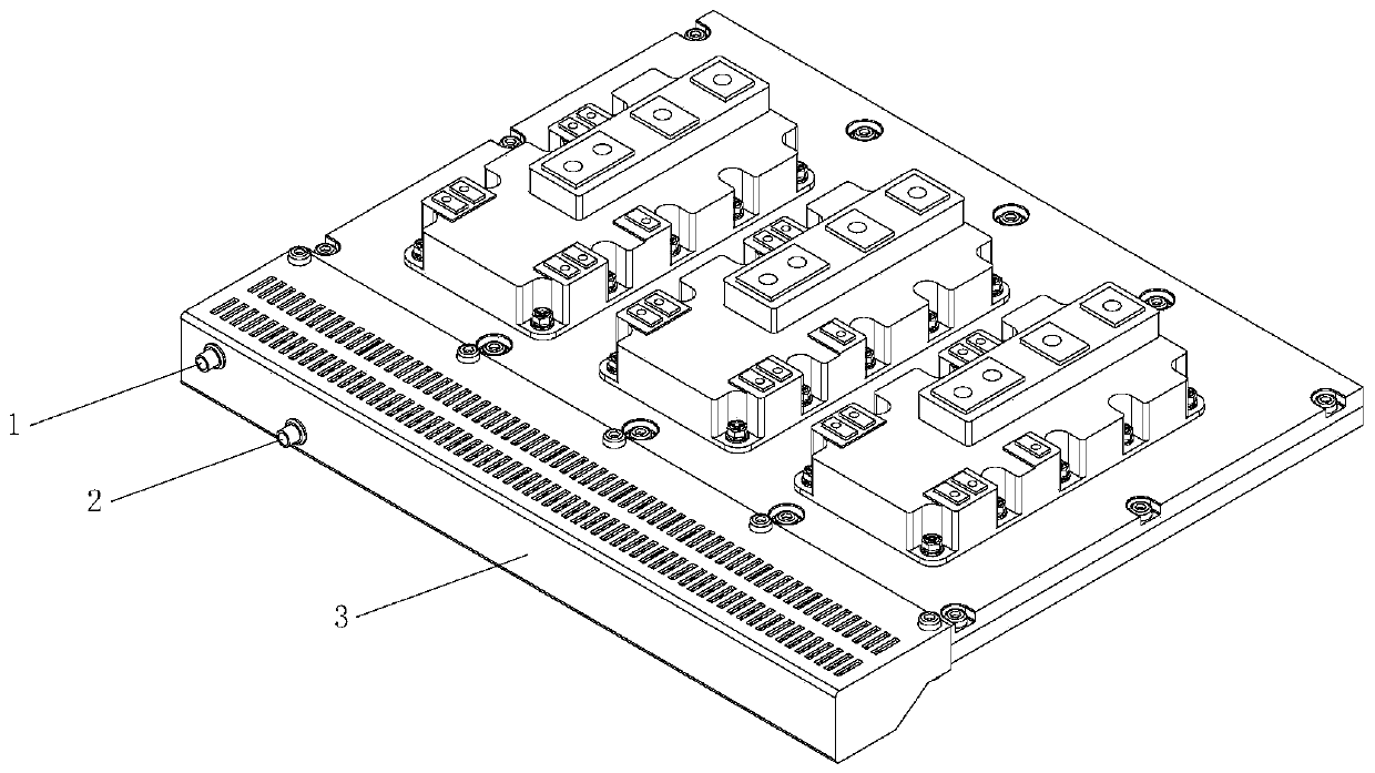 A parallel pipeline liquid cooling radiator for high power igbt heat dissipation