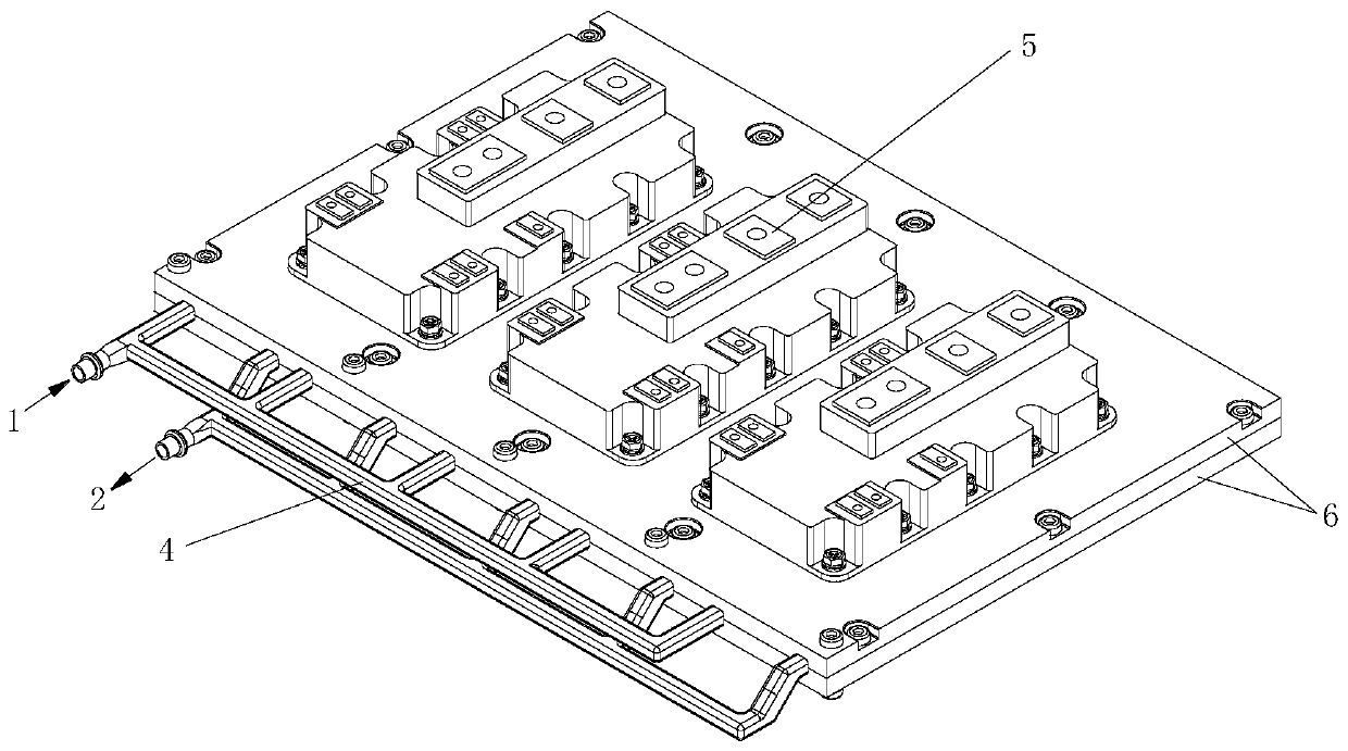 A parallel pipeline liquid cooling radiator for high power igbt heat dissipation