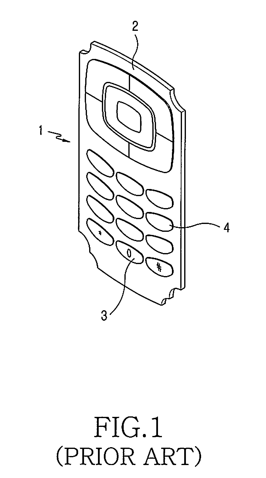 Manufacturing method of keypad for mobile phone and keypad manufactured thereby