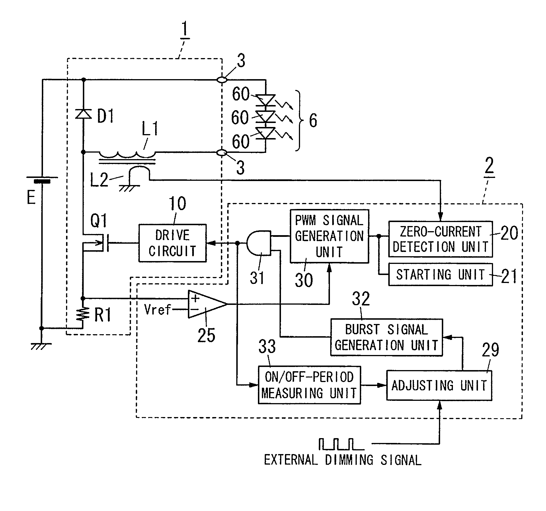 Solid-state light-emitting element drive device, lighting system and lighting fixture