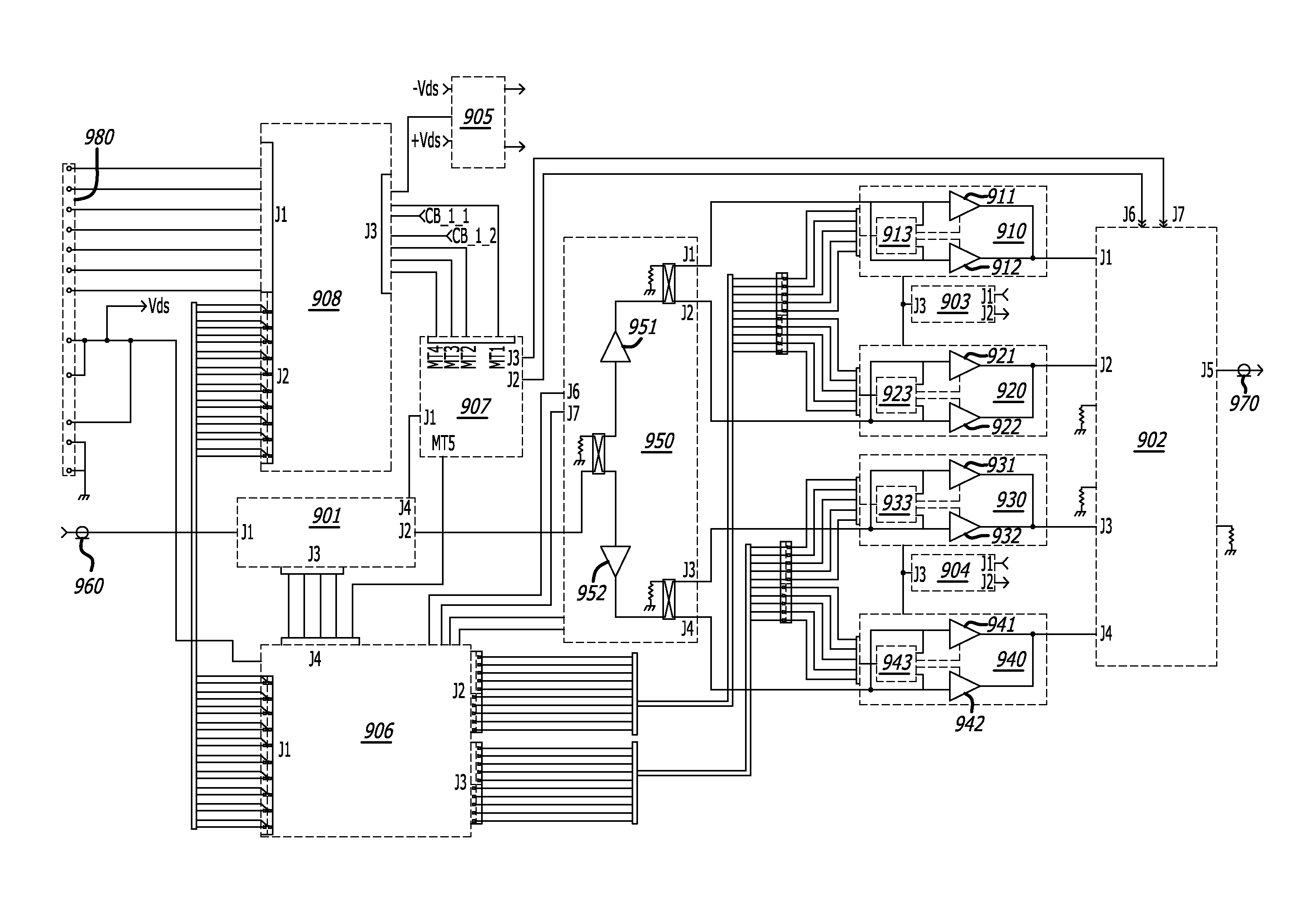 Combined high power rf/microwave amplifier with multiple power amplifier units and automatic failure protection