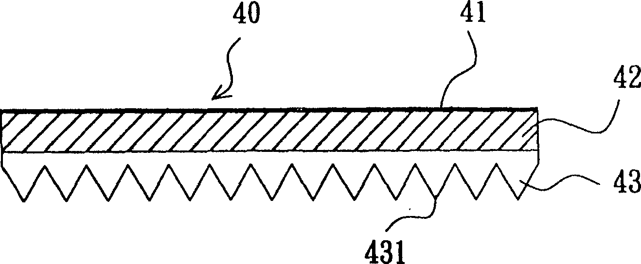 Impression mother plate with line pattern, method for forming same